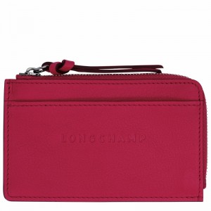 Longchamp 3D Kortholder Dame Fuchsia Norge | 30034HCVJ13