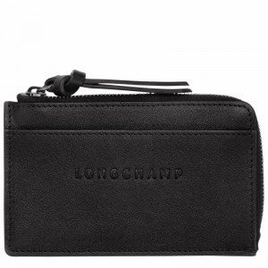 Longchamp 3D Kortholder Dame Svarte Norge | 30034HCV001