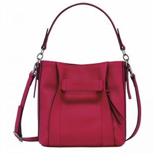 Longchamp 3D S Crossbody Veske Dame Fuchsia Norge | 10215HCVJ13