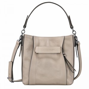 Longchamp 3D S Crossbody Veske Dame Grå Norge | 10215HCV299