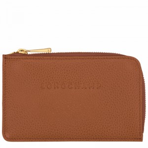 Longchamp Le FOULONNÉ Kortholder Dame Caramel Norge | 30036021121