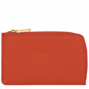 Longchamp Le FOULONNÉ Kortholder Dame Oransje Norge | 30036021685