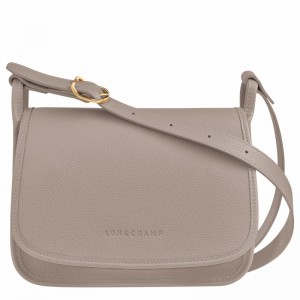 Longchamp Le FOULONNÉ M Crossbody Veske Dame Grå Norge | 10135021P55