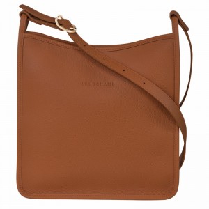 Longchamp Le FOULONNÉ M Crossbody Veske Dame Caramel Norge | 10140021121