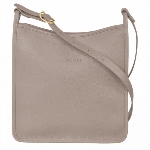 Longchamp Le FOULONNÉ M Crossbody Veske Dame Grå Norge | 10140021P55