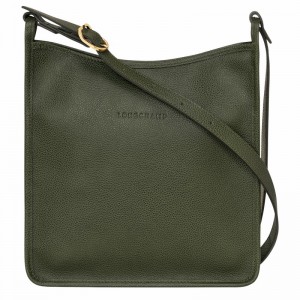 Longchamp Le FOULONNÉ M Crossbody Veske Dame Khaki Norge | 10140021892