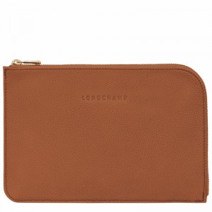 Longchamp Le FOULONNÉ Pouches Dame Caramel Norge | 30040021121