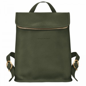 Longchamp Le FOULONNÉ Ryggsekker Dame Khaki Norge | 10195021892