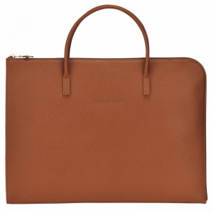 Longchamp Le FOULONNÉ S Stresskoffert Herre Caramel Norge | L2115021121-