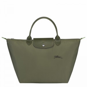 Longchamp Le Pliage Green M Håndveske Dame Grønn Norge | L1623919479