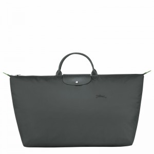 Longchamp Le Pliage Green M Reiseveske Dame Dyp Grå Norge | L1625919P66