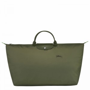 Longchamp Le Pliage Green M Reiseveske Dame Grønn Norge | L1625919479