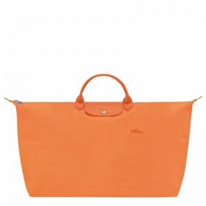 Longchamp Le Pliage Green M Reiseveske Dame Oransje Norge | L1625919P54