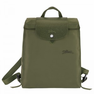 Longchamp Le Pliage Green M Ryggsekker Dame Grønn Norge | L1699919479