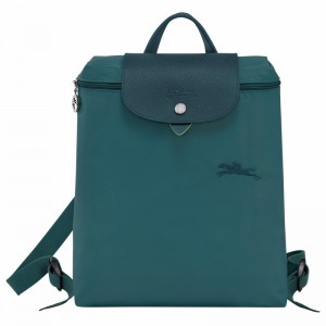 Longchamp Le Pliage Green M Ryggsekker Herre Påfugl Norge | L1699919P89-