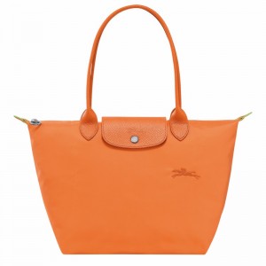 Longchamp Le Pliage Green M Tote Veske Dame Oransje Norge | L2605919P54