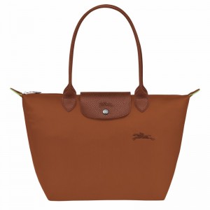 Longchamp Le Pliage Green M Tote Veske Dame Brune Norge | L2605919504