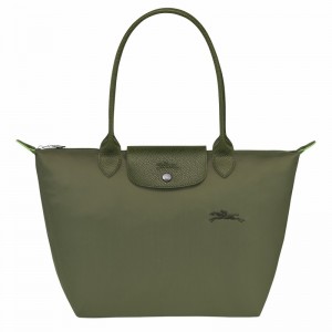 Longchamp Le Pliage Green M Tote Veske Dame Grønn Norge | L2605919479