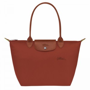 Longchamp Le Pliage Green M Tote Veske Dame Brune Norge | L2605919404