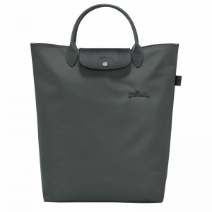 Longchamp Le Pliage Green M Tote Veske Dame Dyp Grå Norge | 10168919P66