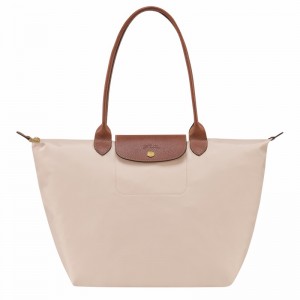 Longchamp Le Pliage Original L Tote Veske Dame Hvite Norge | L1899089P71