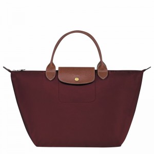 Longchamp Le Pliage Original M Håndveske Dame Burgunder Norge | L1623089P87