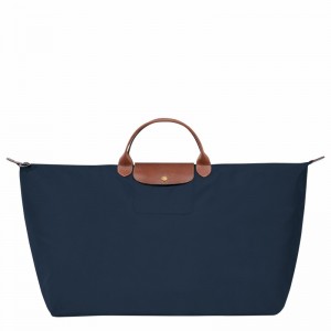 Longchamp Le Pliage Original M Reiseveske Herre Marineblå Norge | L1625089P68-