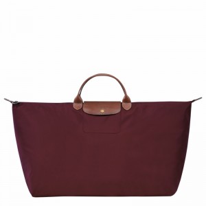 Longchamp Le Pliage Original M Reiseveske Herre Burgunder Norge | L1625089P87-