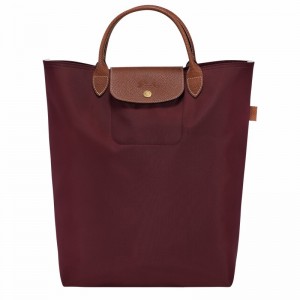 Longchamp Le Pliage Original M Tote Veske Dame Burgunder Norge | 10168089P87