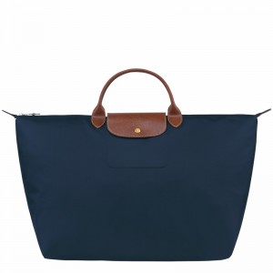 Longchamp Le Pliage Original S Reiseveske Dame Marineblå Norge | L1624089P68