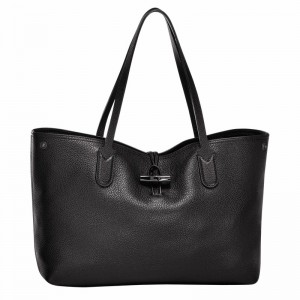 Longchamp Le Roseau Essential L Tote Veske Dame Svarte Norge | L2686968001