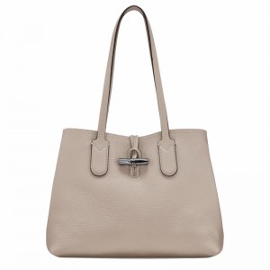 Longchamp Le Roseau Essential M Tote Veske Dame Grå Norge | 10183968266