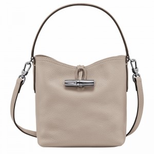 Longchamp Le Roseau Essential XS Bøtteposer Dame Grå Norge | 10159968266