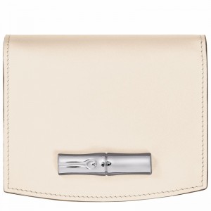 Longchamp Le Roseau Lommebok Dame Hvite Norge | 30011HCL037