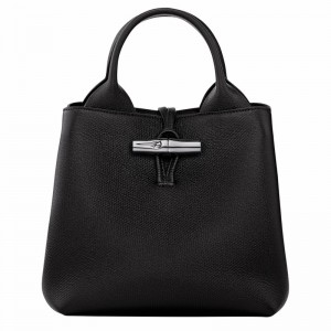 Longchamp Le Roseau S Håndveske Dame Svarte Norge | 10273HFP001