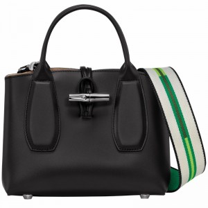 Longchamp Le Roseau S Håndveske Dame Svarte Norge | 10095HCN001