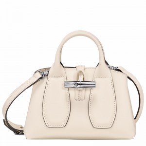 Longchamp Le Roseau XS Håndveske Dame Hvite Norge | 10057HCL037