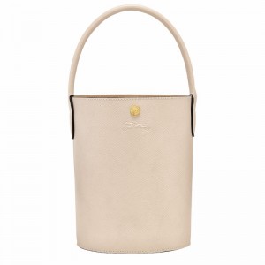 Longchamp ÉPURE S Bøtteposer Dame Hvite Norge | 10161HYZ555