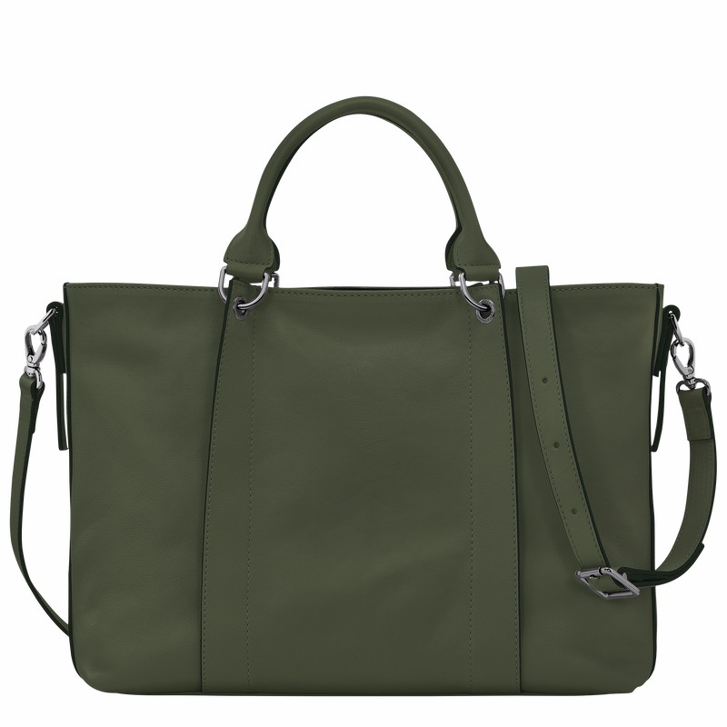 Longchamp 3D L Håndveske Dame Khaki Norge | 10198HCV292