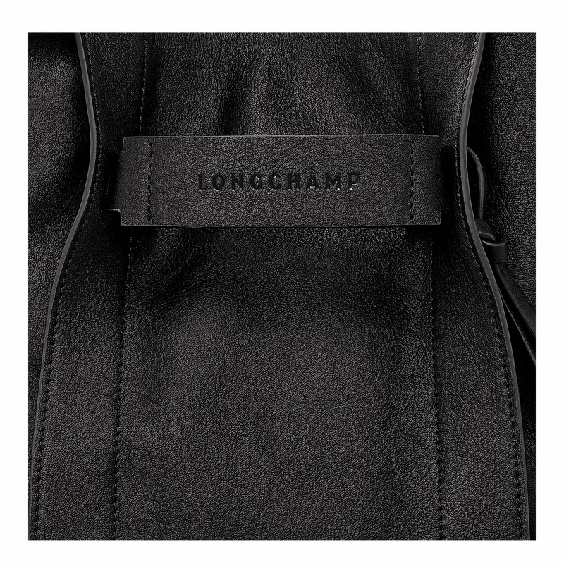 Longchamp 3D S Crossbody Veske Dame Svarte Norge | 10215HCV001