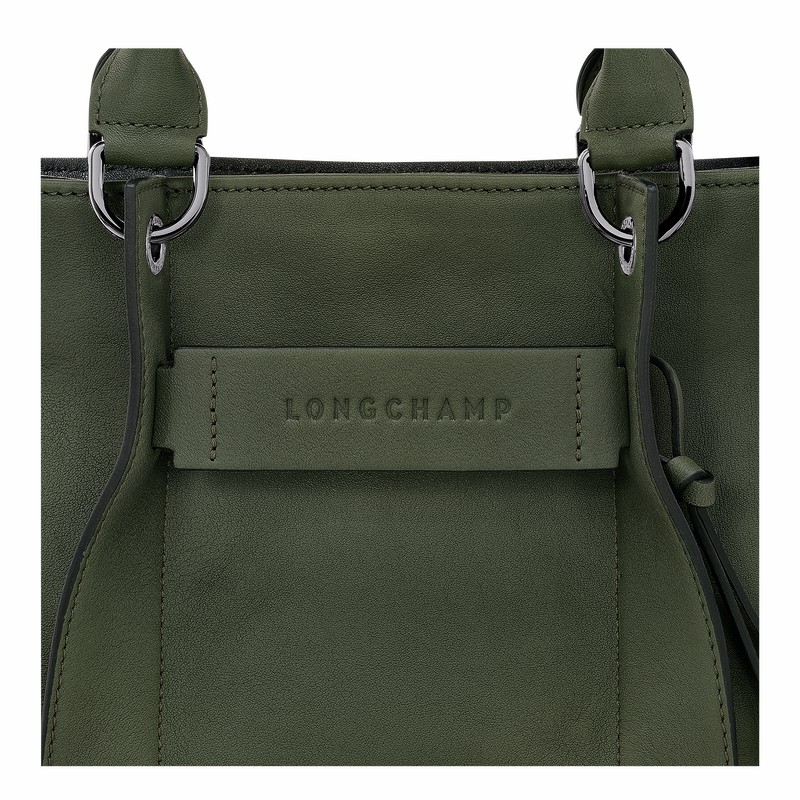 Longchamp 3D S Håndveske Dame Khaki Norge | 10197HCV292