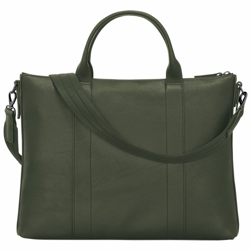 Longchamp 3D Stresskoffert Dame Khaki Norge | 10237HCV292