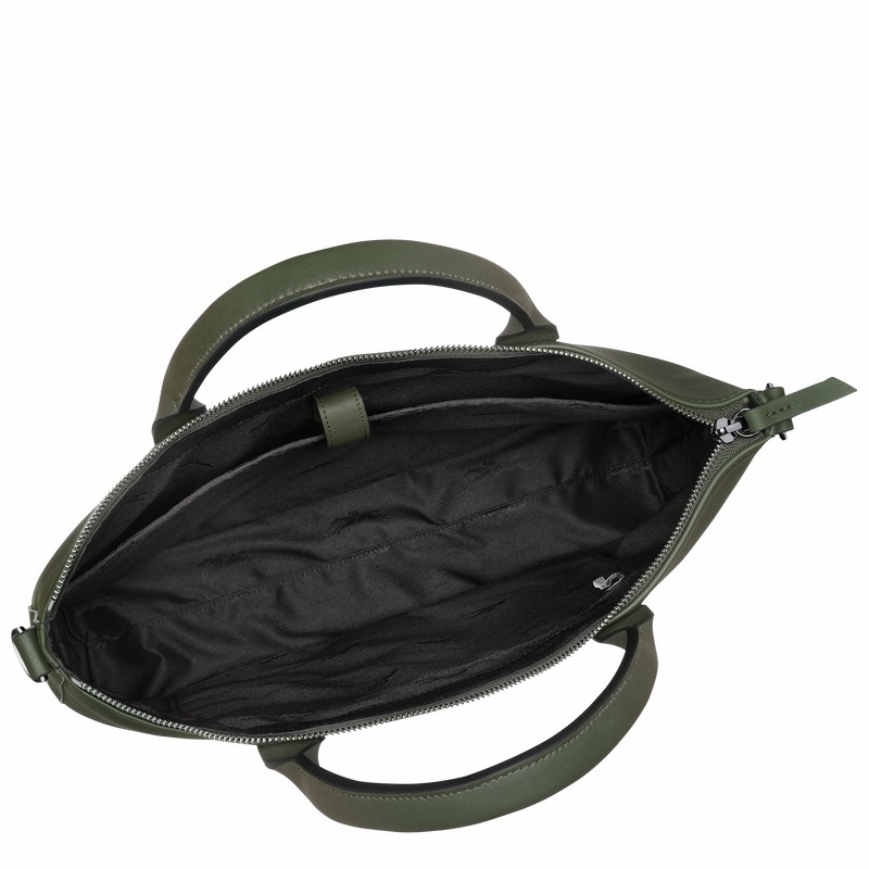 Longchamp 3D Stresskoffert Dame Khaki Norge | 10237HCV292