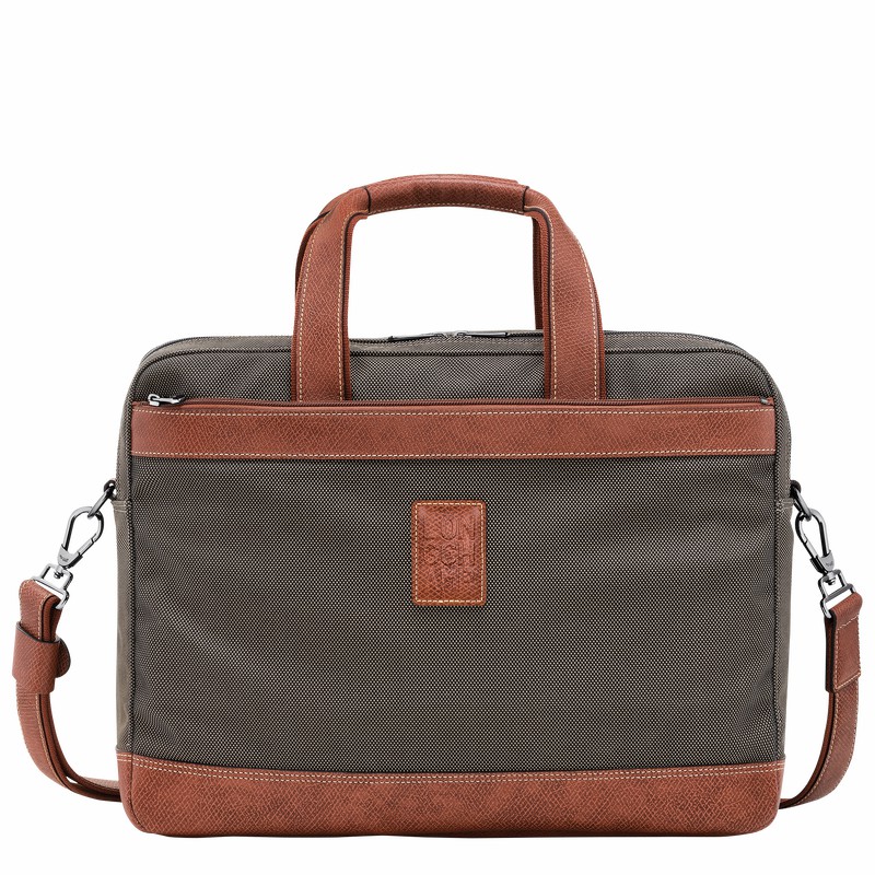 Longchamp Boxford L Stresskoffert Herre Brune Norge | L1487080042