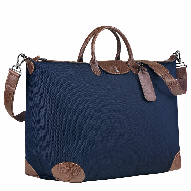 Longchamp Boxford M Reiseveske Dame Blå Norge | L1625080127