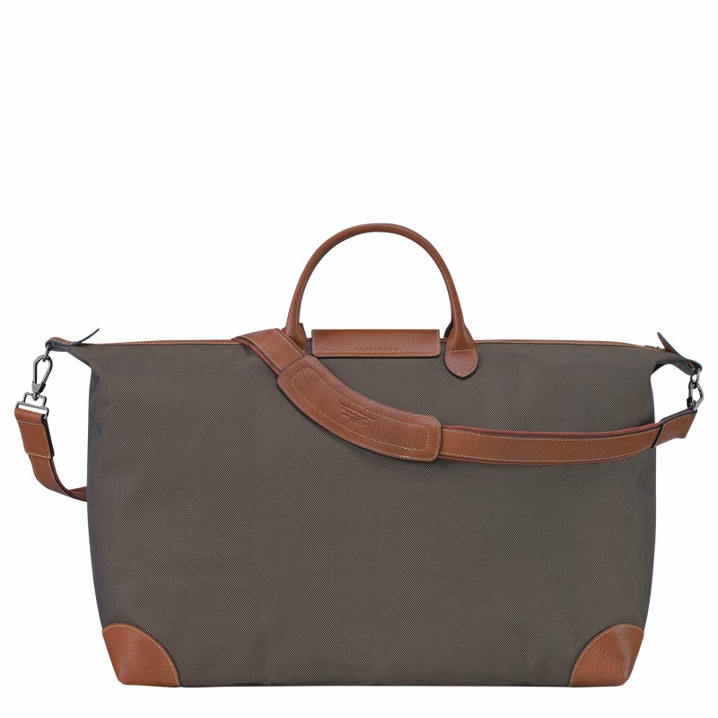 Longchamp Boxford M Reiseveske Dame Brune Norge | L1625080042