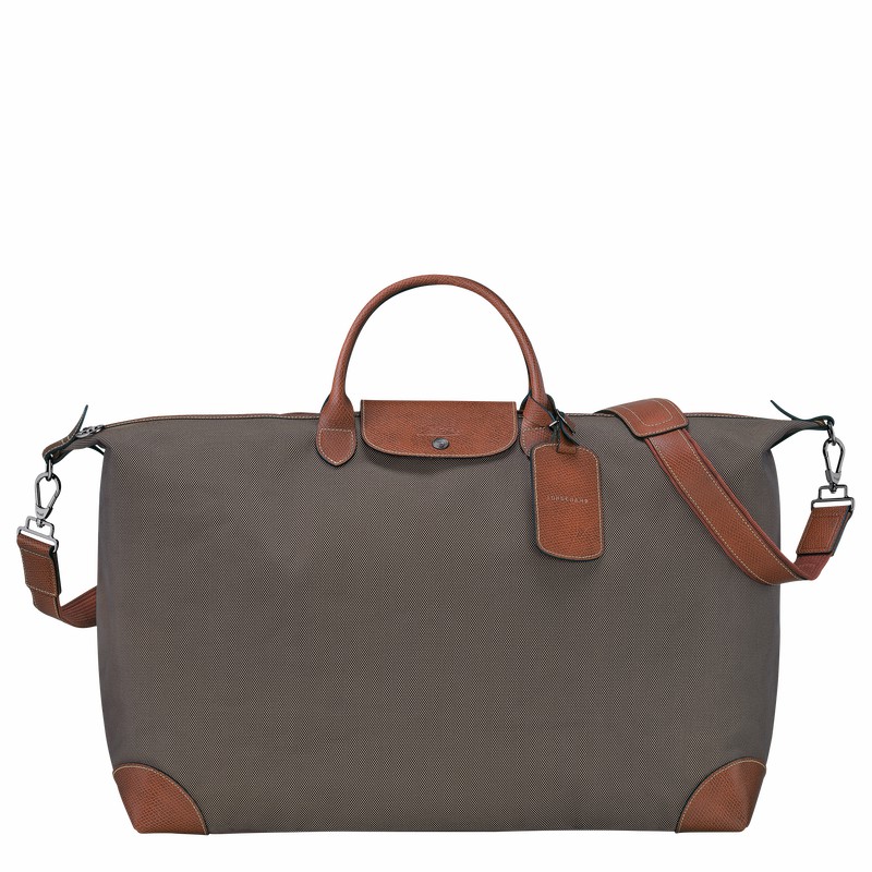 Longchamp Boxford M Reiseveske Dame Brune Norge | L1625080042