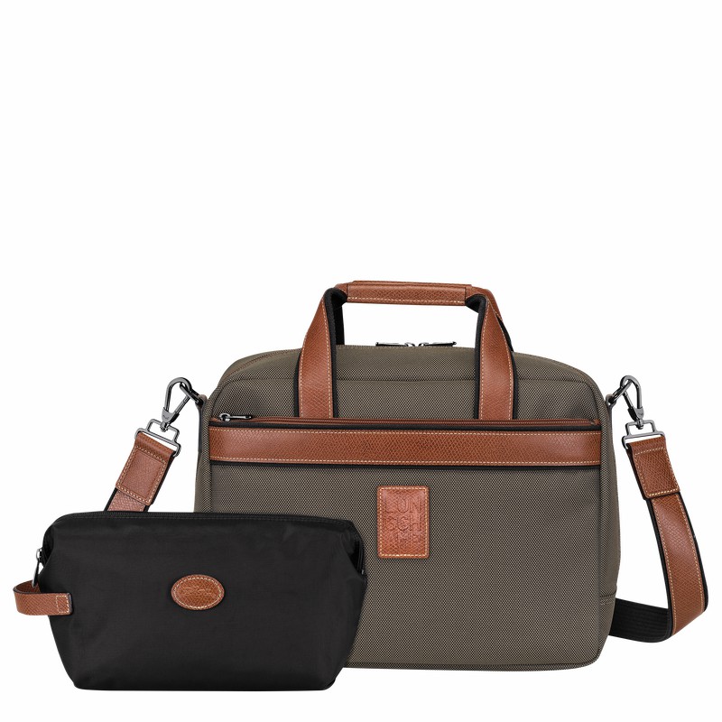 Longchamp Boxford S Reiseveske Herre Brune Norge | L1658080042-