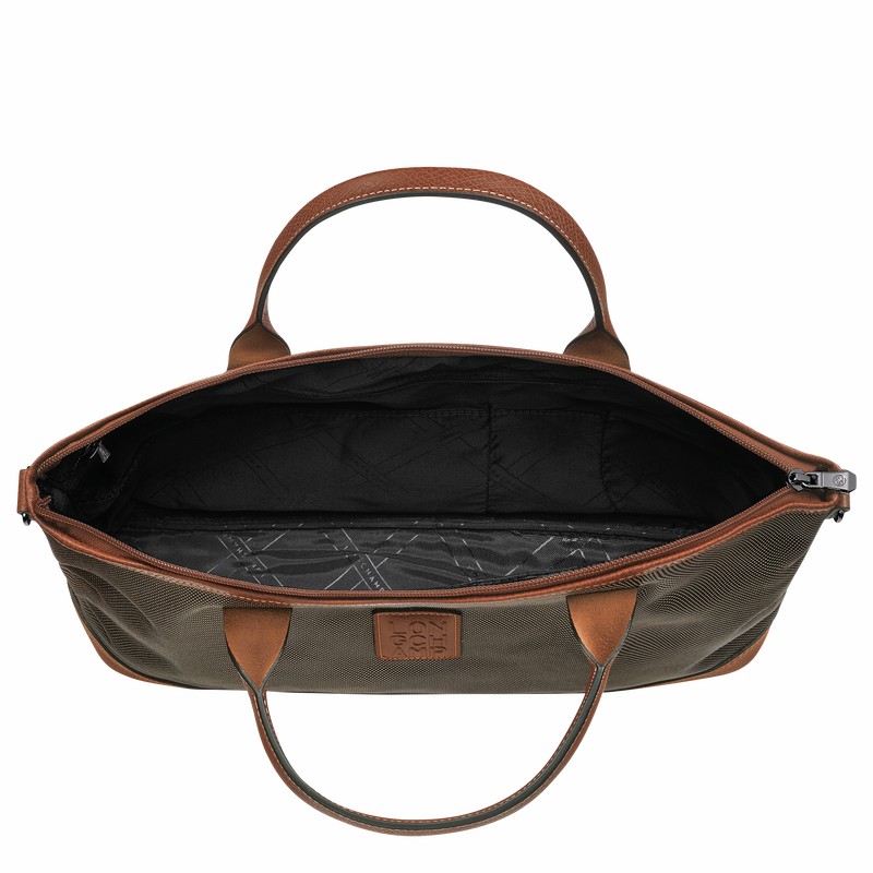 Longchamp Boxford S Stresskoffert Dame Brune Norge | 20032080042