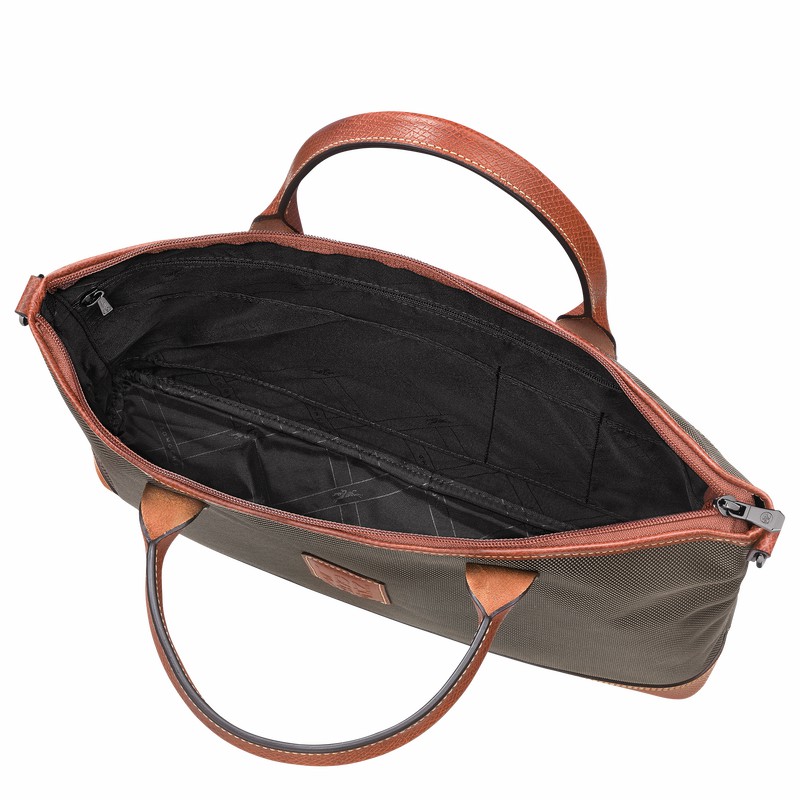 Longchamp Boxford S Stresskoffert Dame Brune Norge | 20032080042